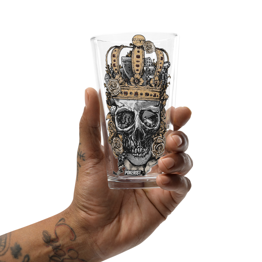 Skull Crown - Shaker pint glass